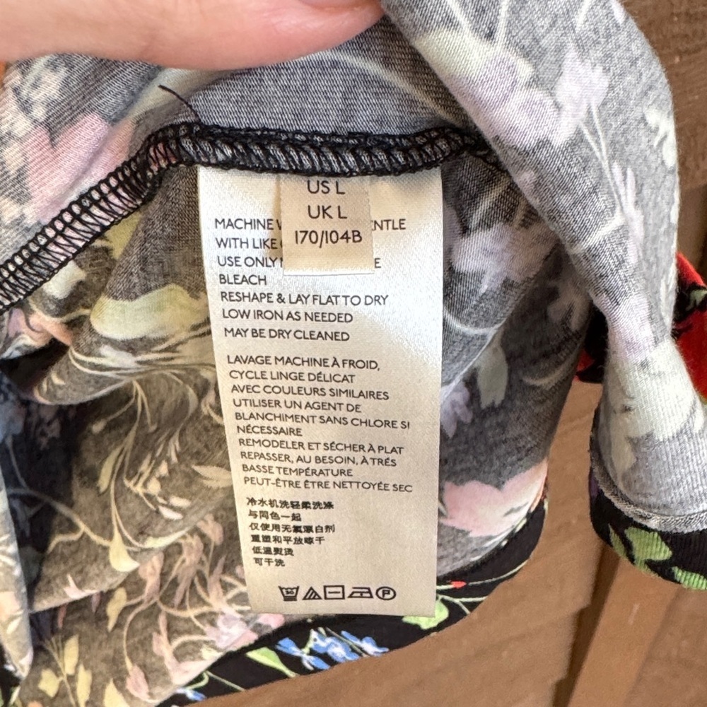 Anthropologie Maeve Black Floral Top - Picture 5 of 6